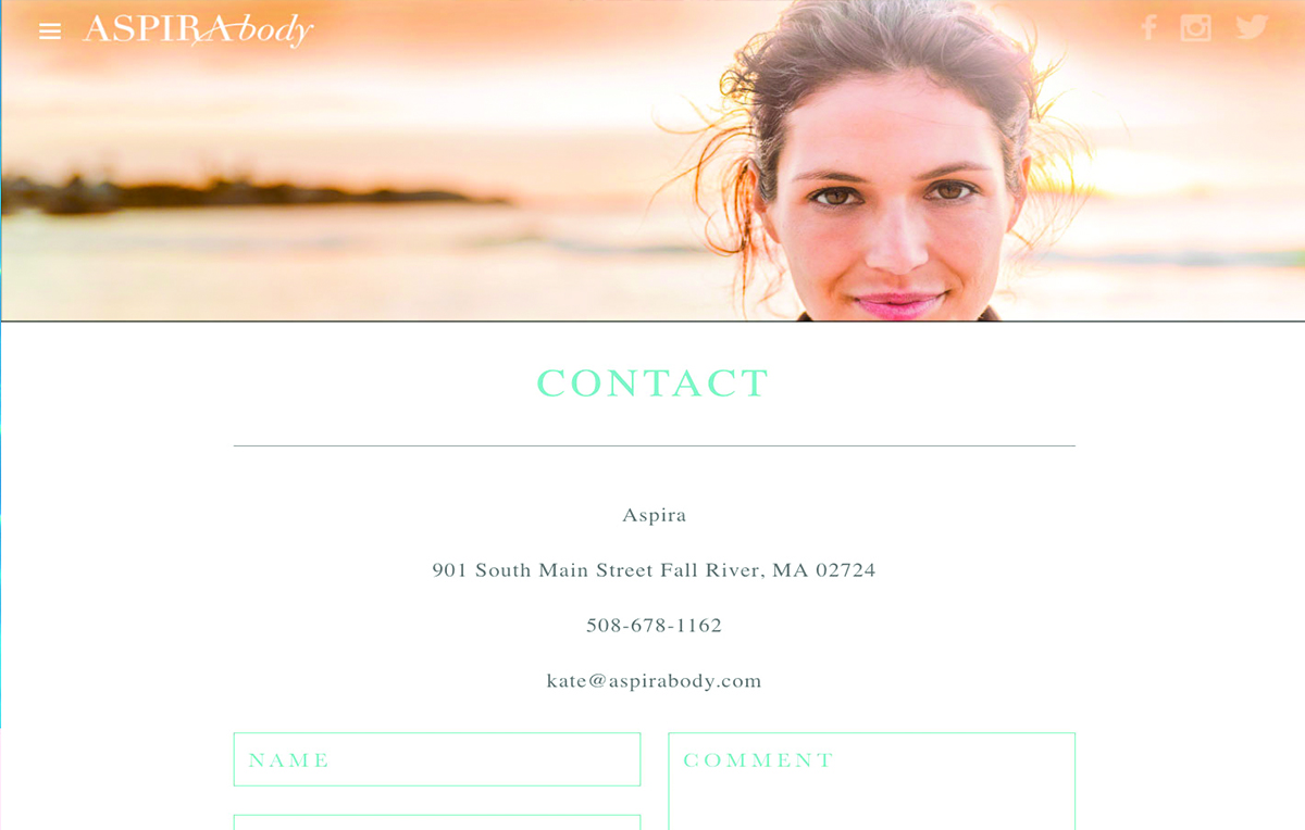 contact page aspira body