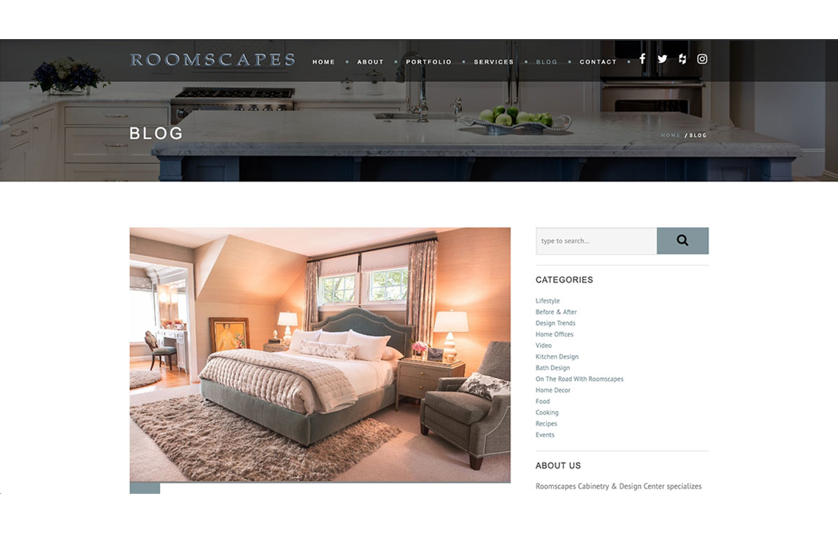 Roomscapes Web Design