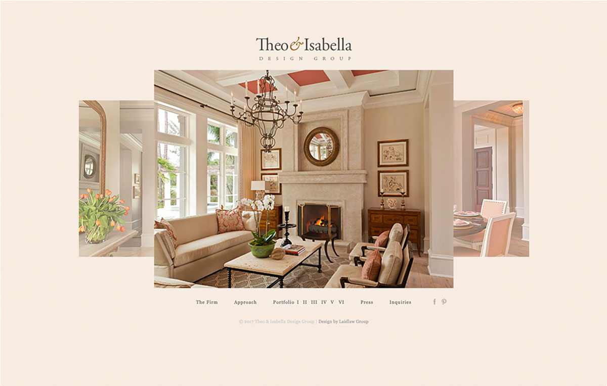 Theo and Isabella Website Landing Page