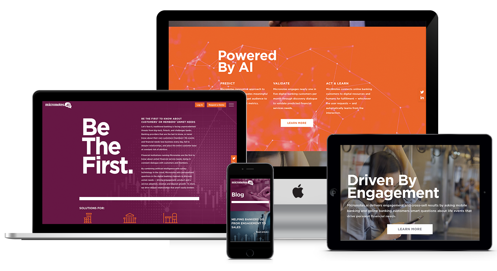 micronotes case study, website design