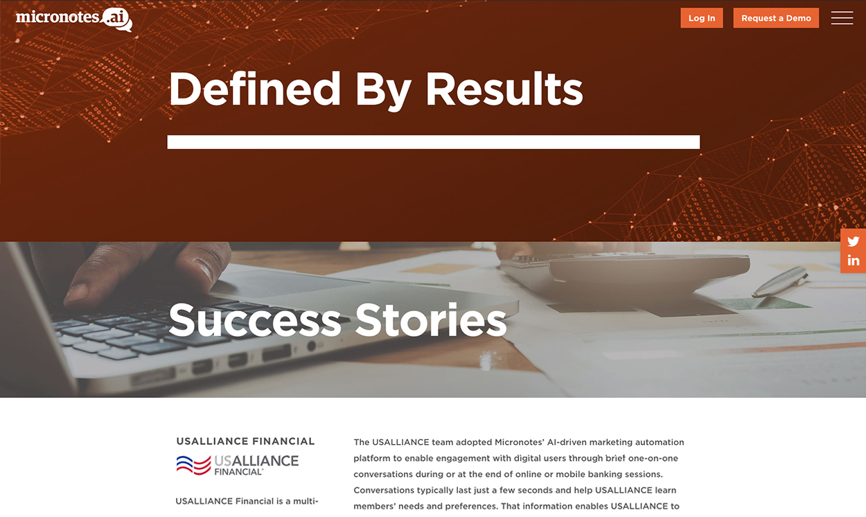 Success Stories Blog Design Micronotes