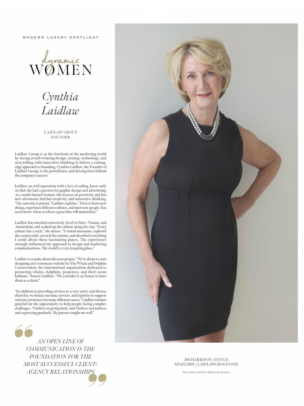 cindy laidlaw featured in boston common magazine